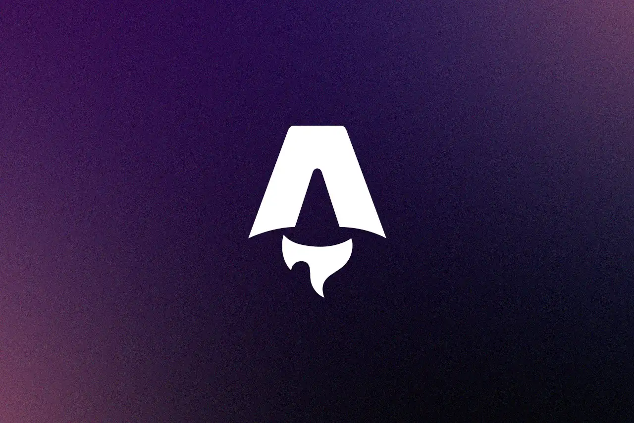 Astro logo on a dark background